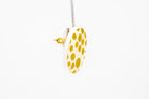 Gold Polka Dot Circle Earrings - Pearl Moon Creations