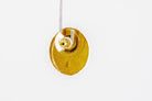 Gold Polka Dot Circle Earrings - Pearl Moon Creations