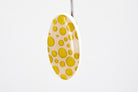Gold Polka Dot Oval Earrings - Pearl Moon Creations