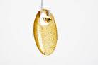 Gold Polka Dot Oval Earrings - Pearl Moon Creations