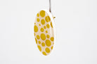 Gold Polka Dot Oval Earrings - Pearl Moon Creations