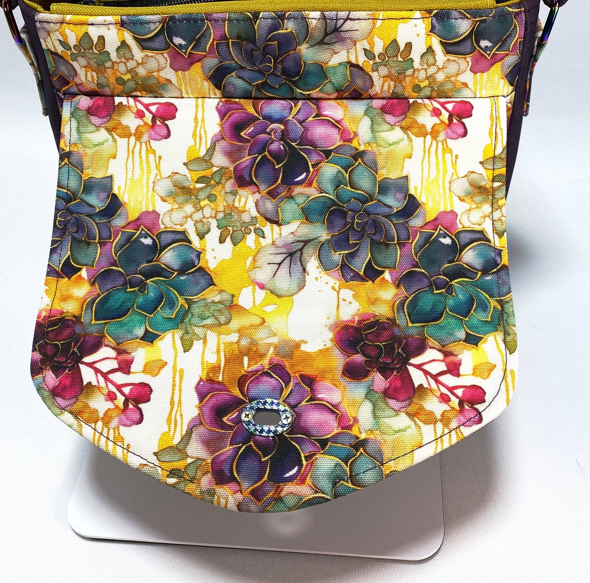 Golden Succulent Esme Crossbody Bag - Pearl Moon Creations