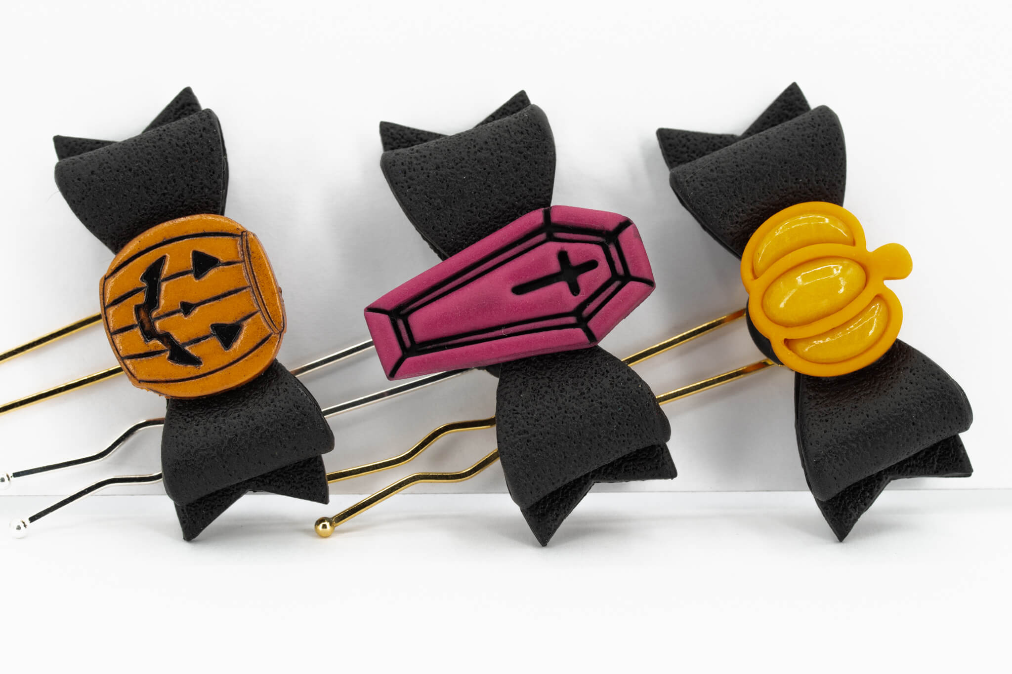 Halloween Ribbon Hair Stick - Pearl Moon Creations