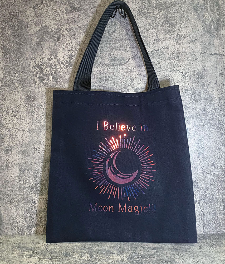 Holographic Moon Tote Bag - Pearl Moon Creations
