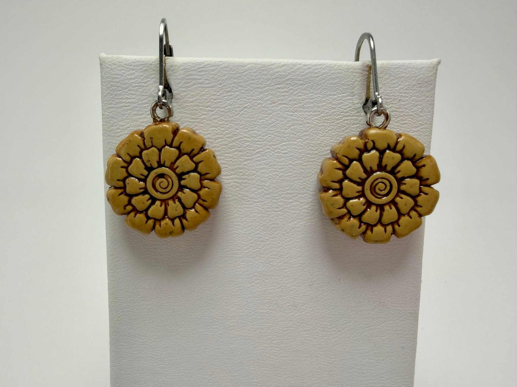 Interchangeable Floral Bead Earrings - Pearl Moon Creations