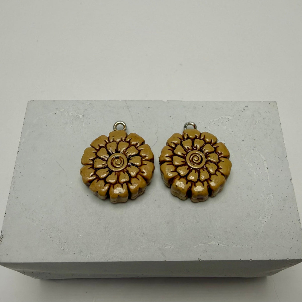Interchangeable Floral Bead Earrings - Pearl Moon Creations