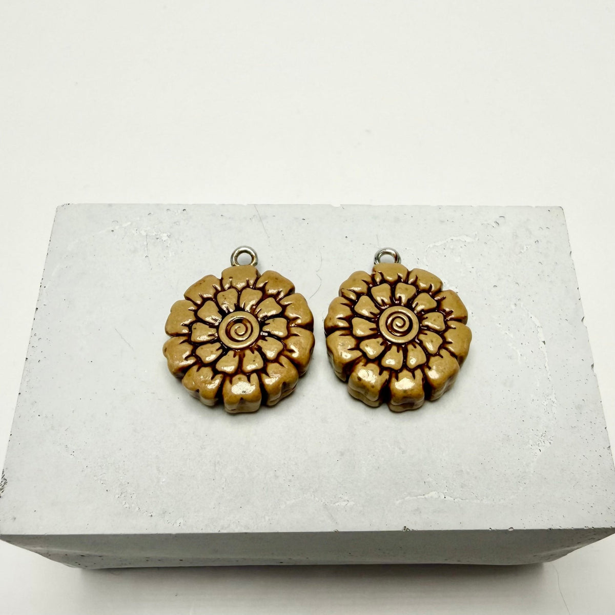 Interchangeable Floral Bead Earrings - Pearl Moon Creations