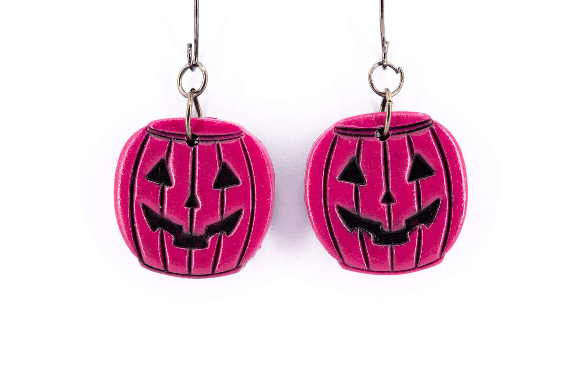 Jack O' Lantern Earrings - Pearl Moon Creations
