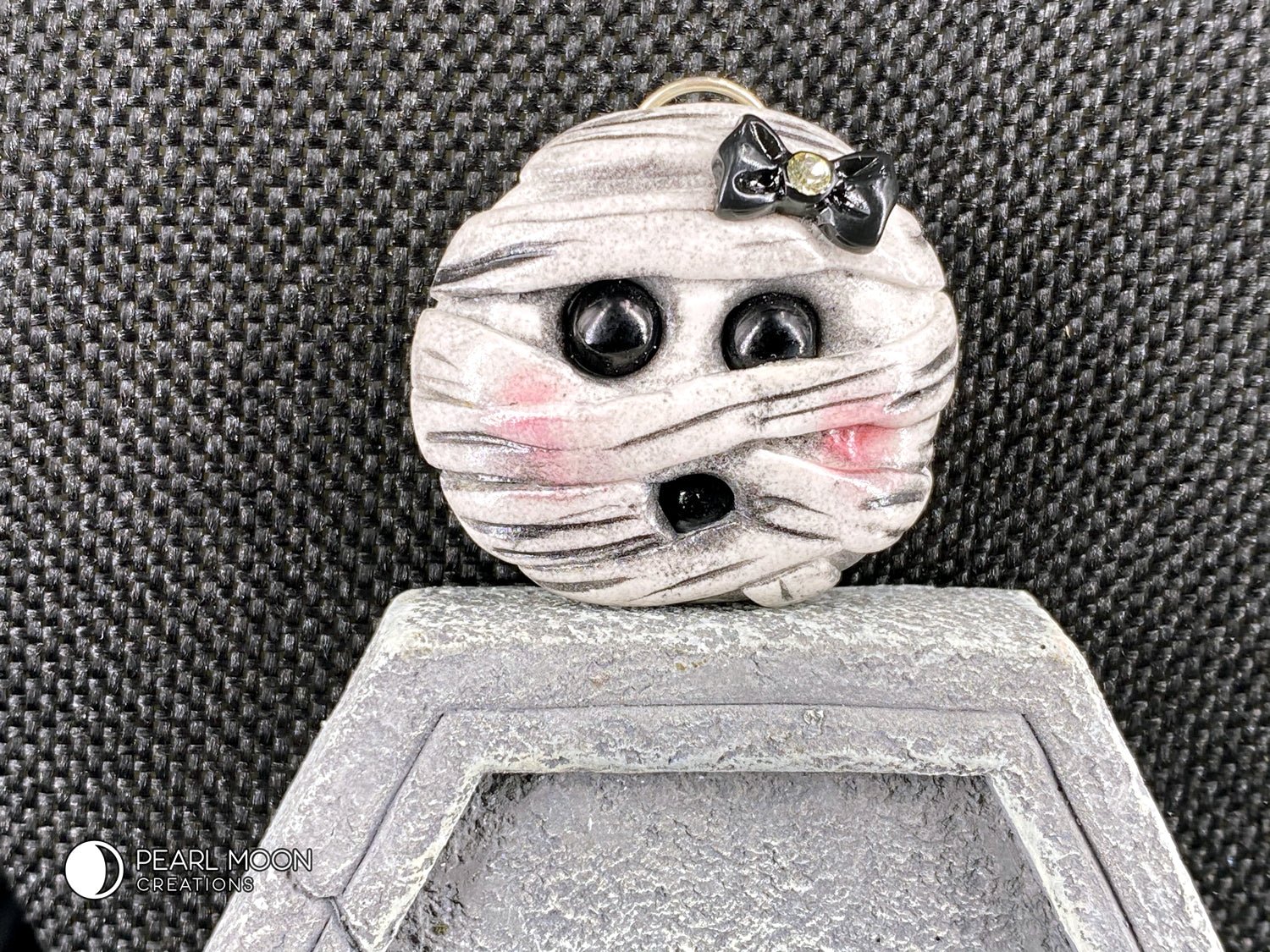 Kawaii Mummy Pendant Necklace - Pearl Moon Creations