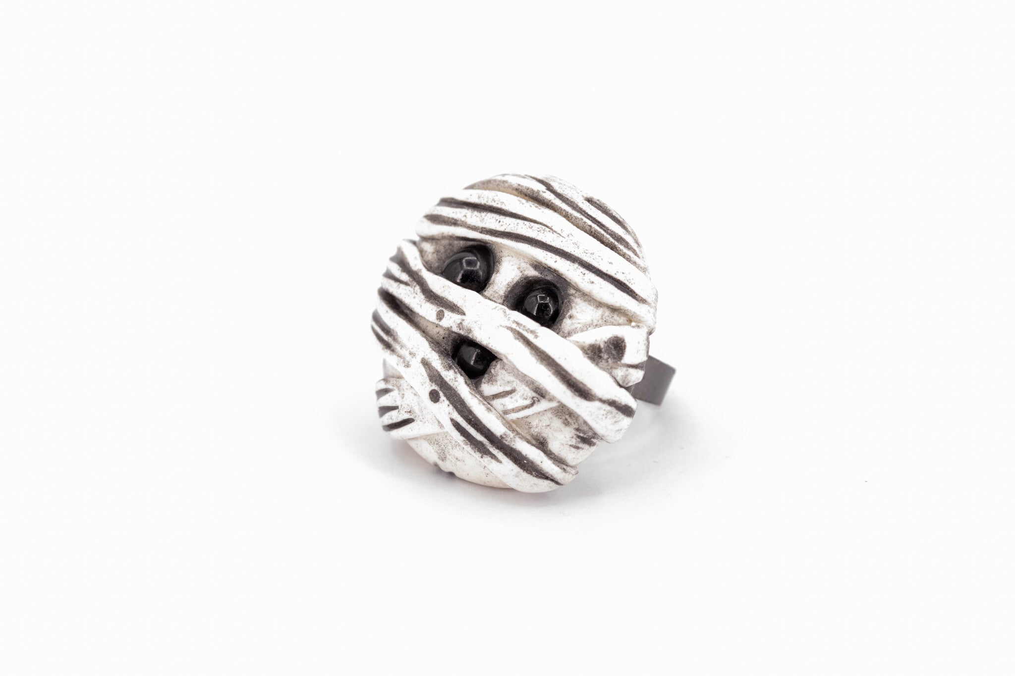 Kawaii Mummy Ring - Pearl Moon Creations