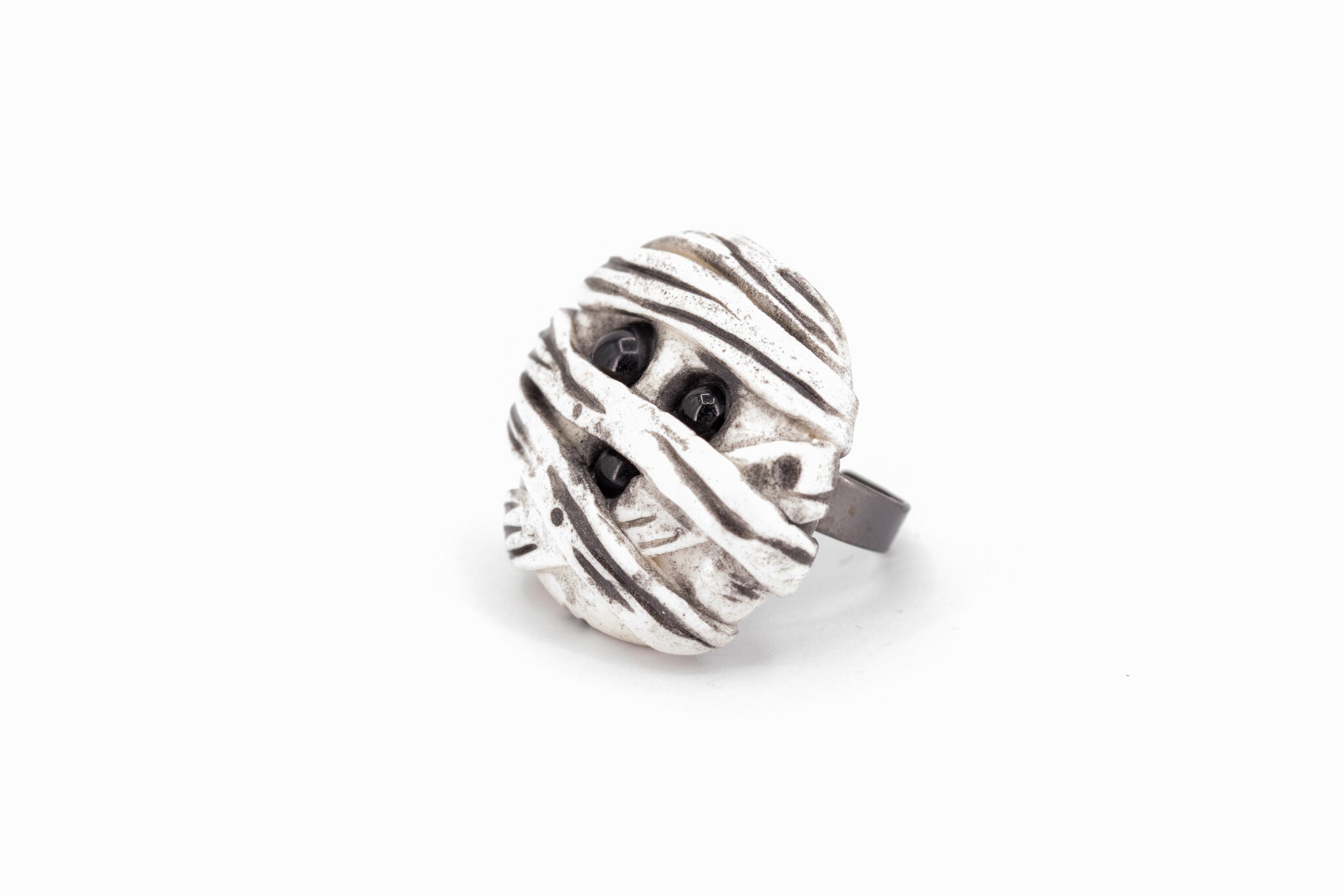 Kawaii Mummy Ring - Pearl Moon Creations