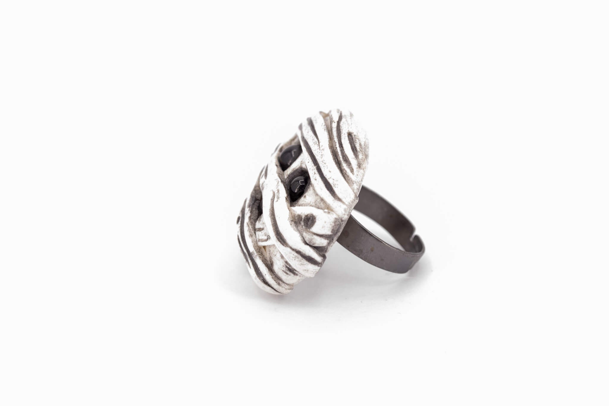 Kawaii Mummy Ring - Pearl Moon Creations