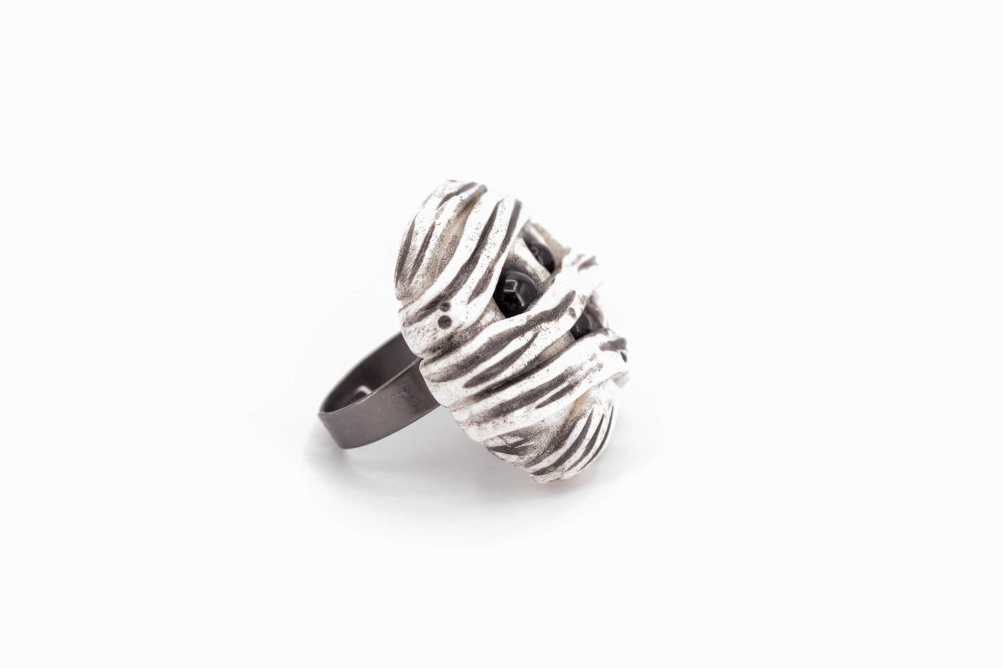 Kawaii Mummy Ring - Pearl Moon Creations