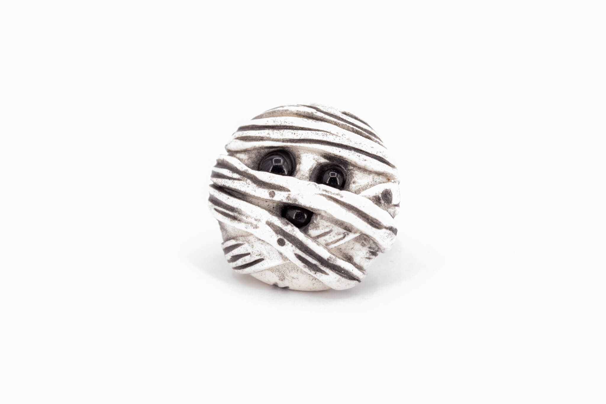 Kawaii Mummy Ring - Pearl Moon Creations