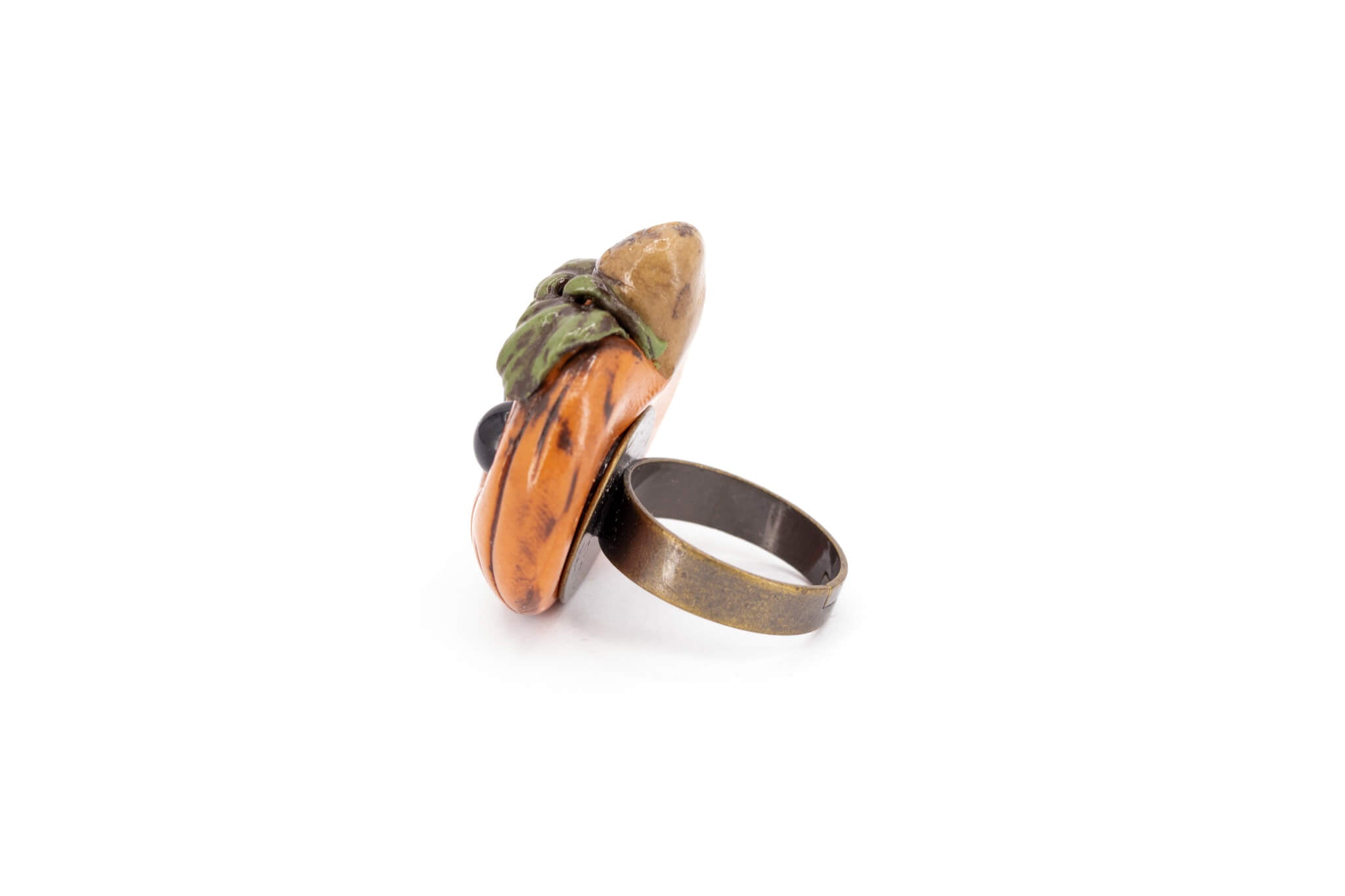 Kawaii Pumpkin Ring - Pearl Moon Creations