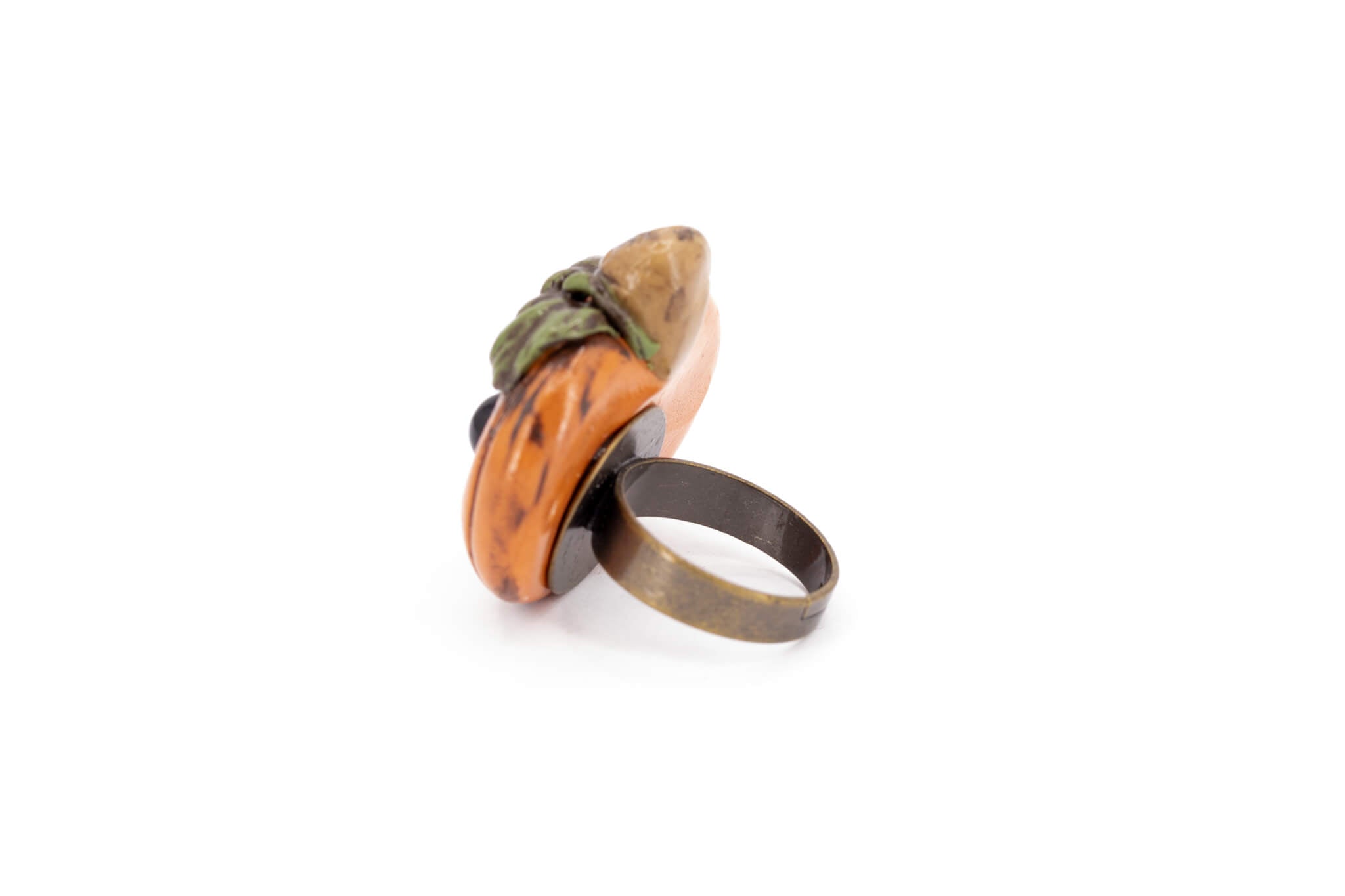 Kawaii Pumpkin Ring - Pearl Moon Creations