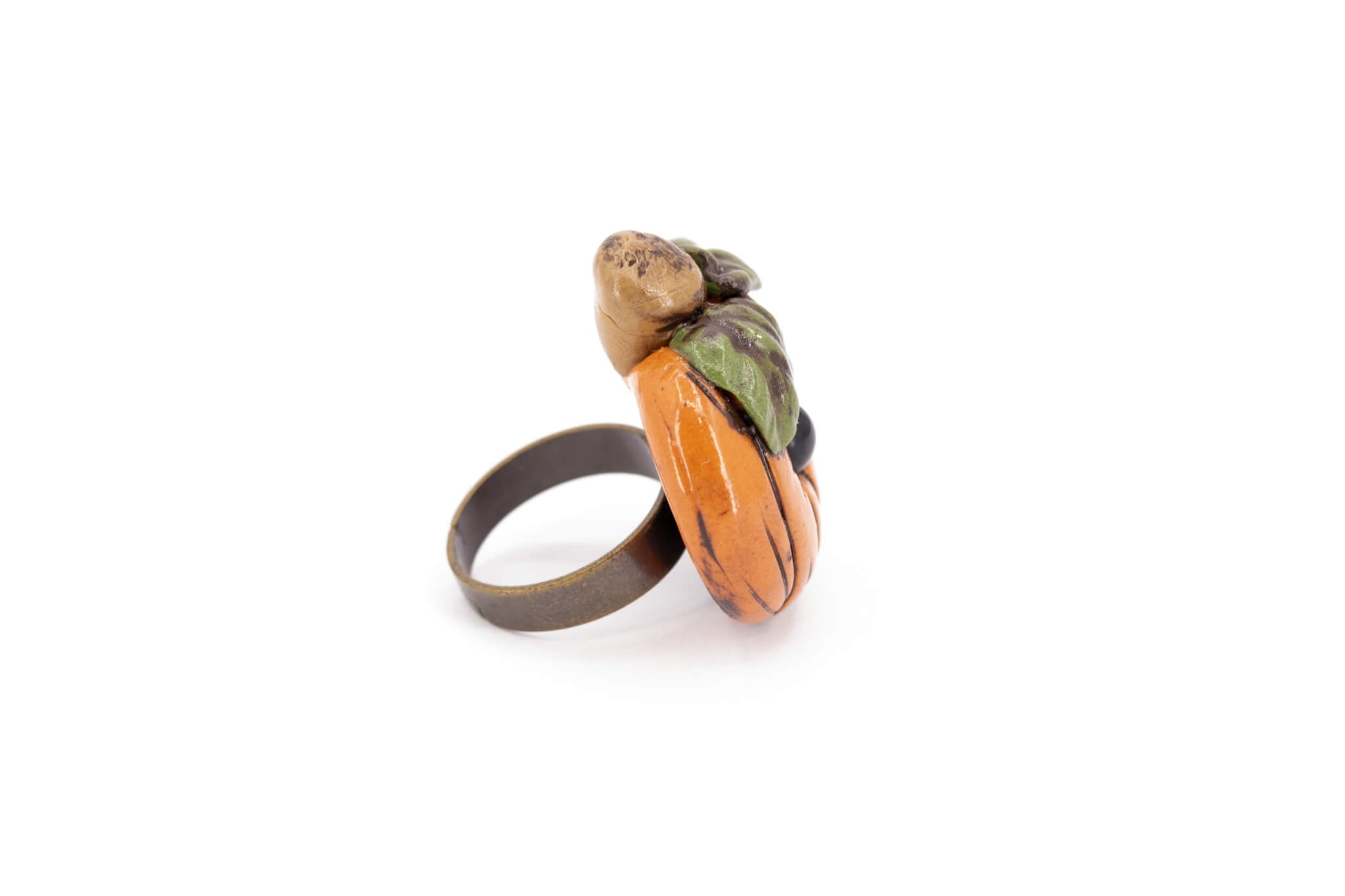 Kawaii Pumpkin Ring - Pearl Moon Creations
