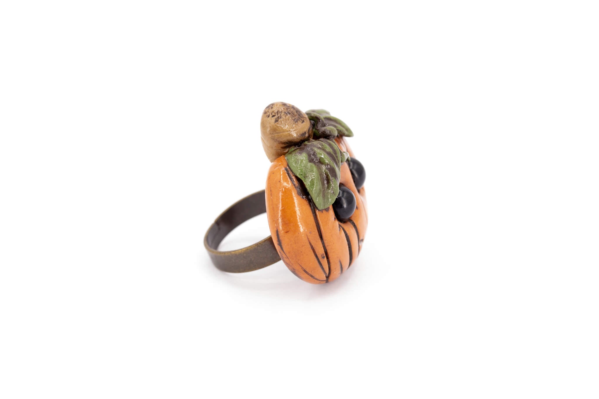 Kawaii Pumpkin Ring - Pearl Moon Creations