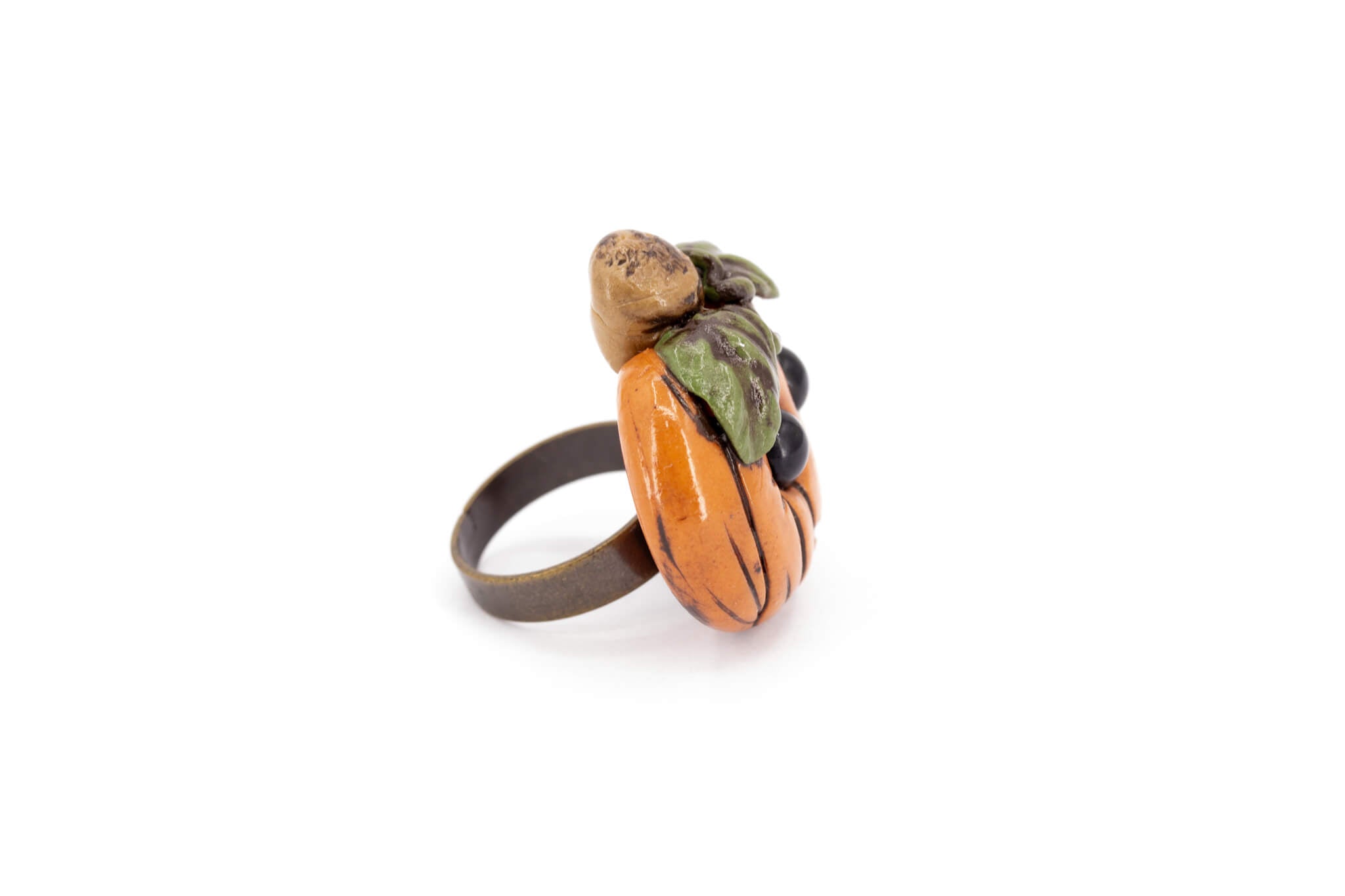 Kawaii Pumpkin Ring - Pearl Moon Creations