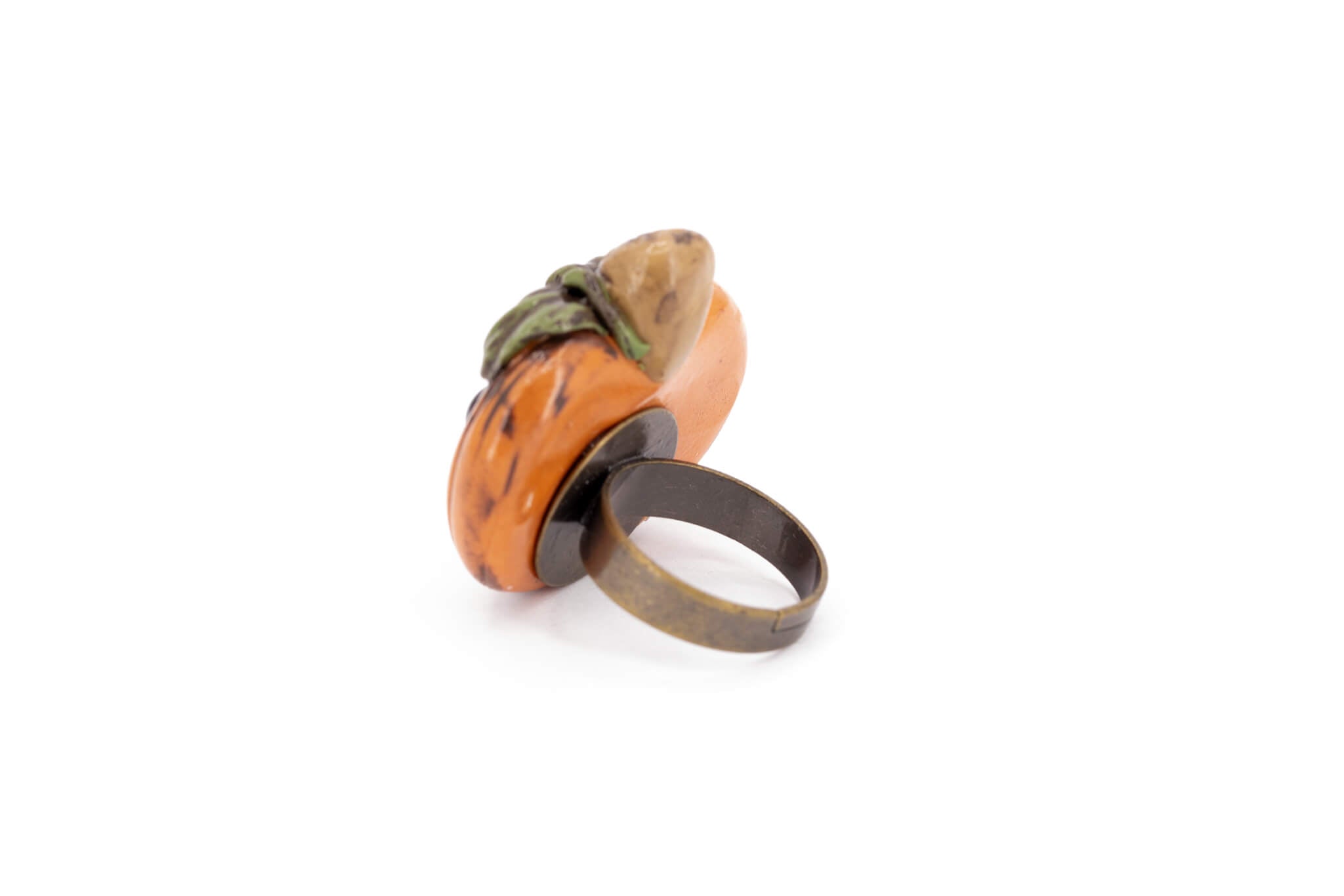 Kawaii Pumpkin Ring - Pearl Moon Creations