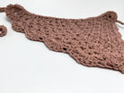 Mauve Crochet Bandana - Pearl Moon Creations