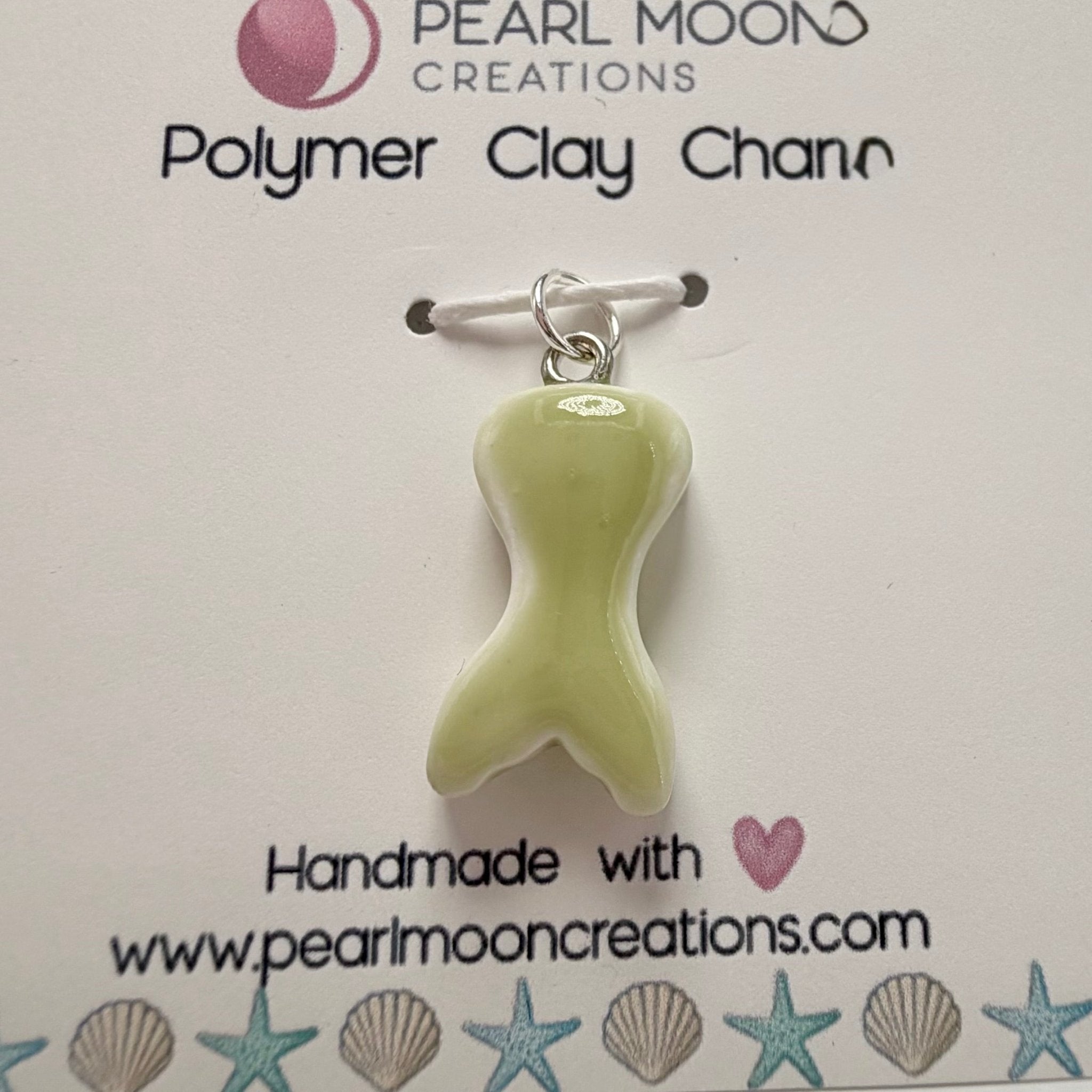 Mermaid Tail/Fish Tail Charm - Pearl Moon Creations