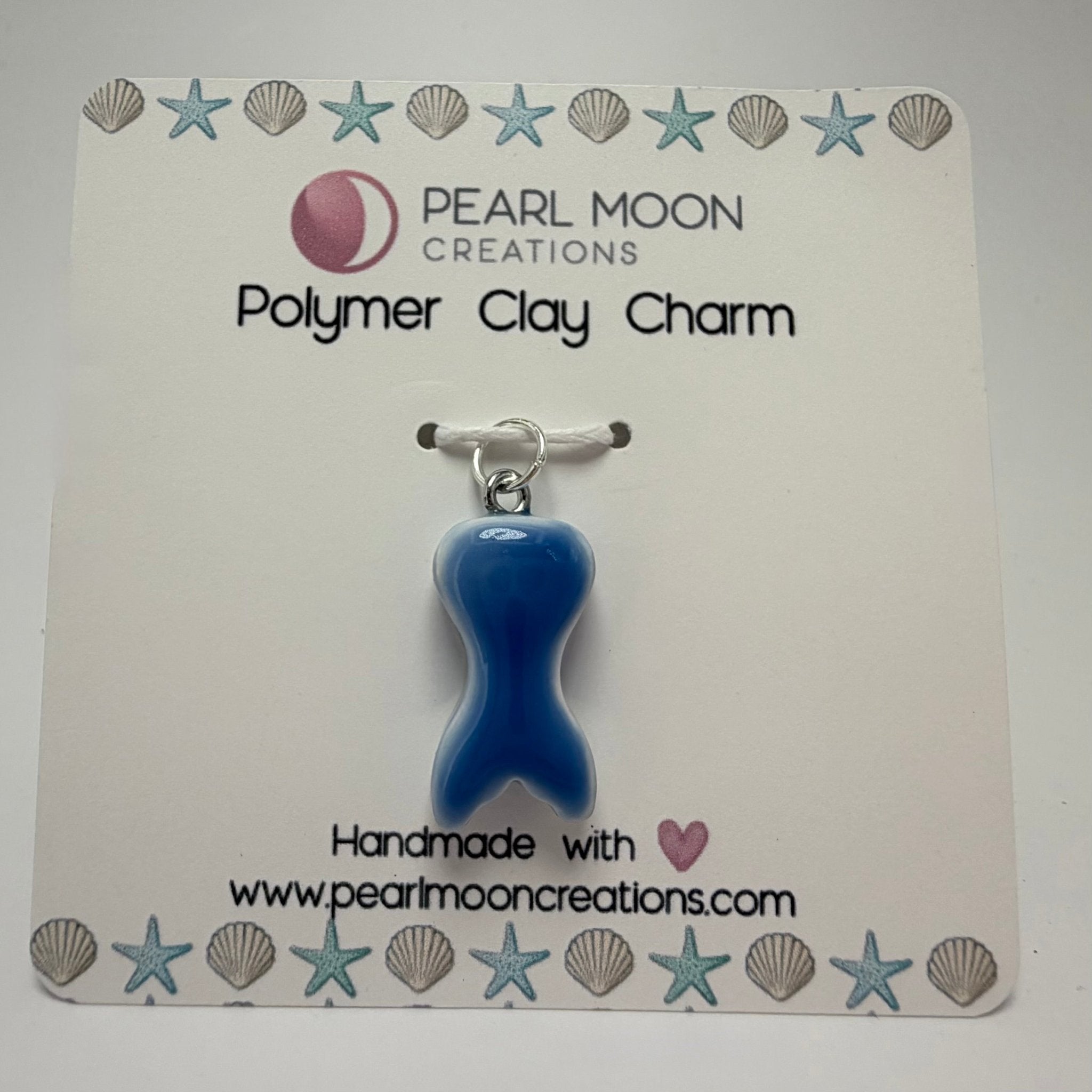 Mermaid Tail/Fish Tail Charm - Pearl Moon Creations