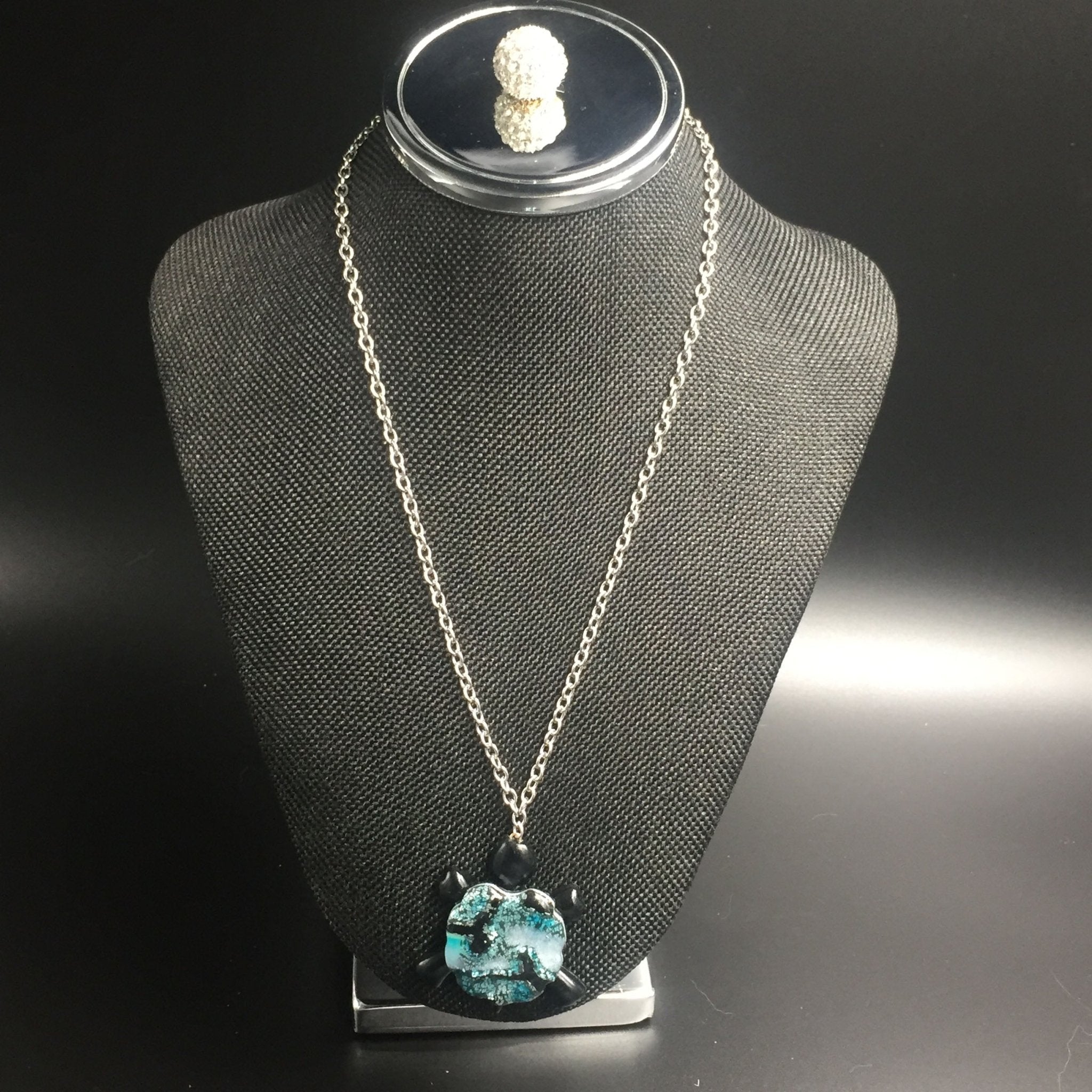 OOAK Turtle Pendant Necklace - Pearl Moon Creations