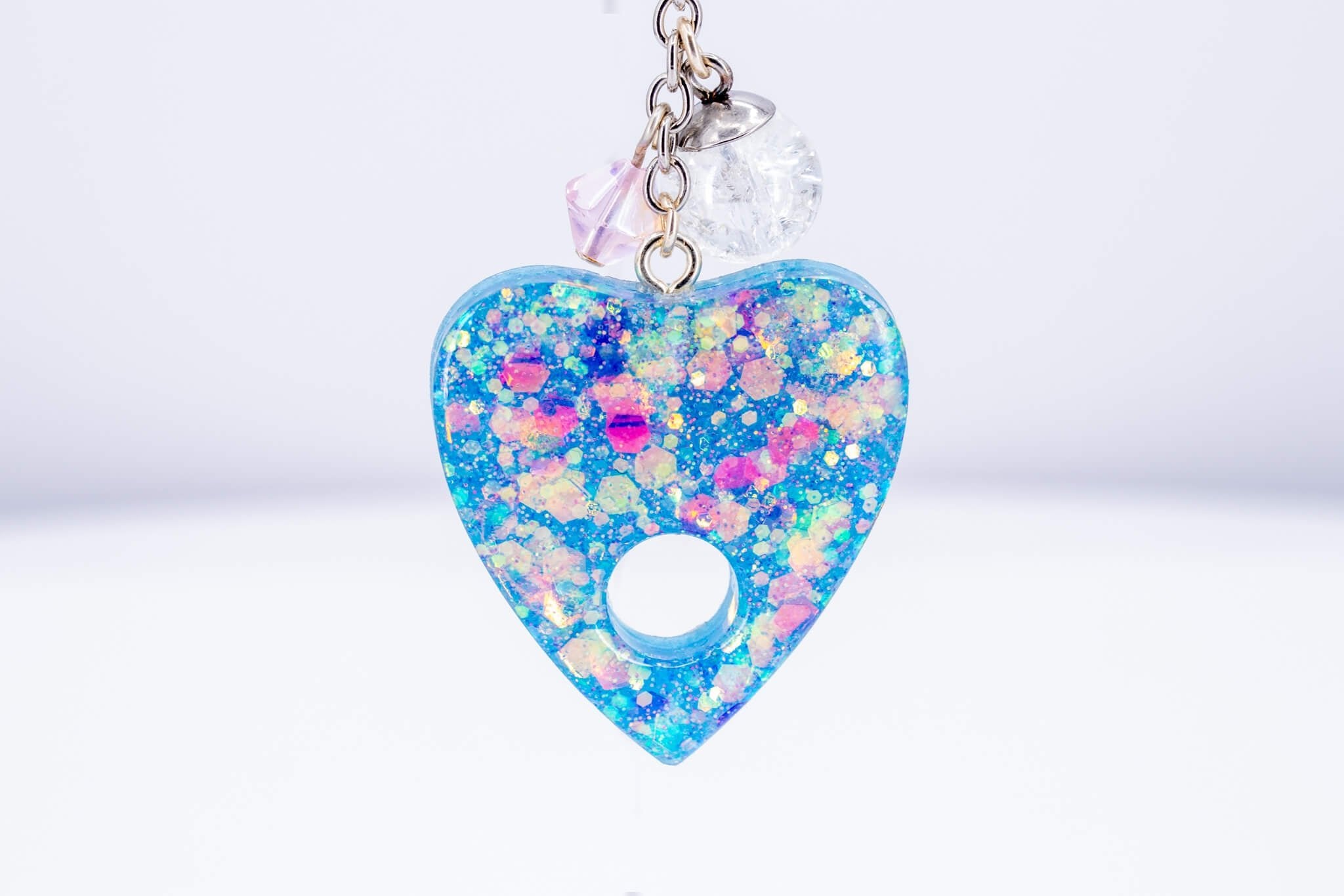 Ouija Planchette Keychain - Pearl Moon Creations