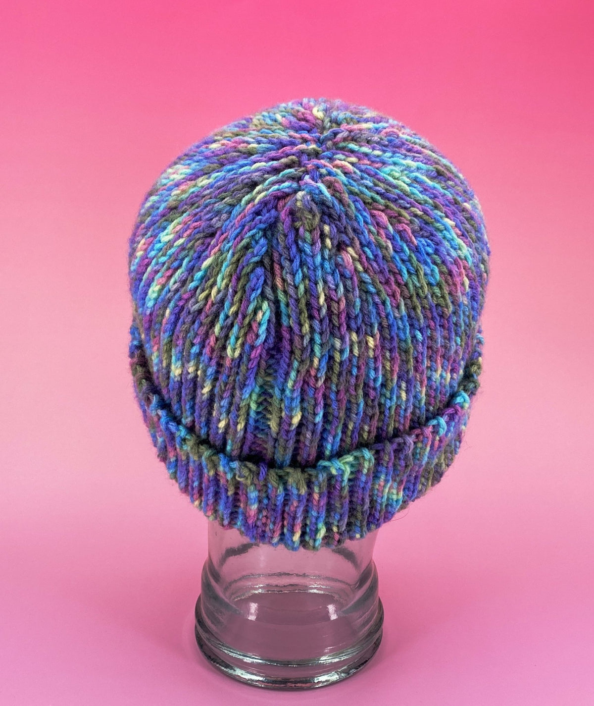 Pastel Rainbow Beanie Hat (Made To Order) - Pearl Moon Creations