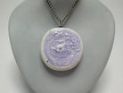 Purple Lacey Wildflower Pendant Necklace - Pearl Moon Creations