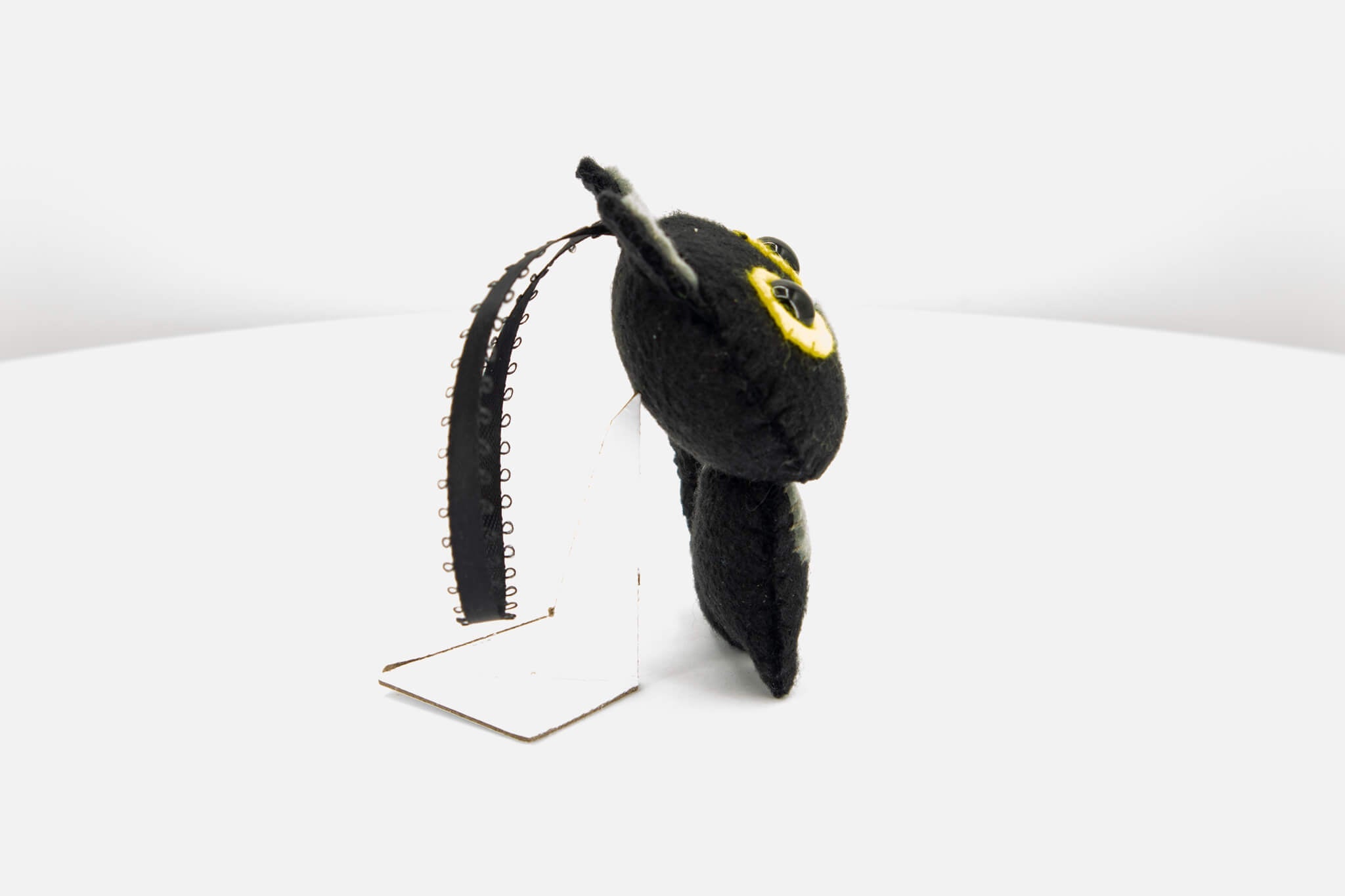 Quirky Felt Black Cat Ornament - Pearl Moon Creations