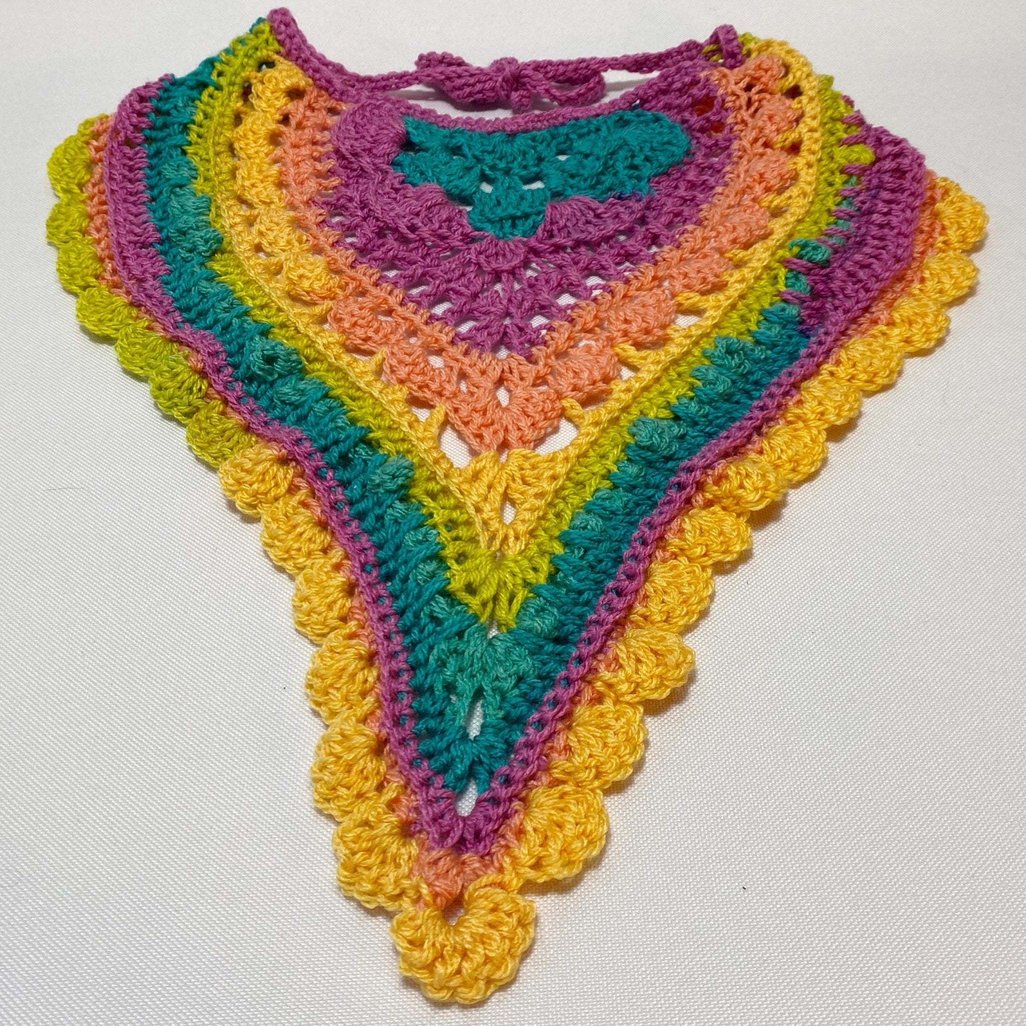 Rainbow Festival Crochet Bandana - Pearl Moon Creations