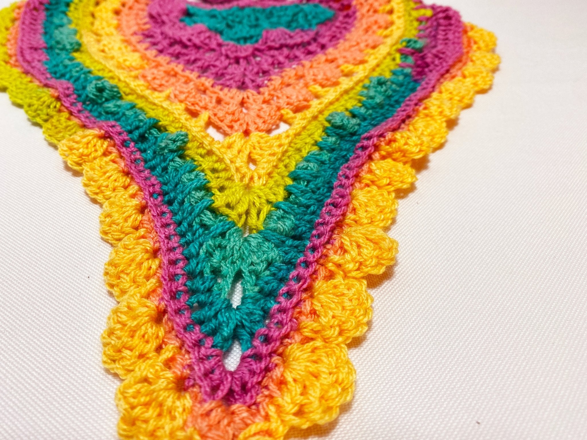 Rainbow Festival Crochet Bandana - Pearl Moon Creations