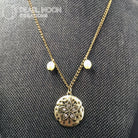 Sand Dollar with Pearls Necklace - Pearl Moon Creations