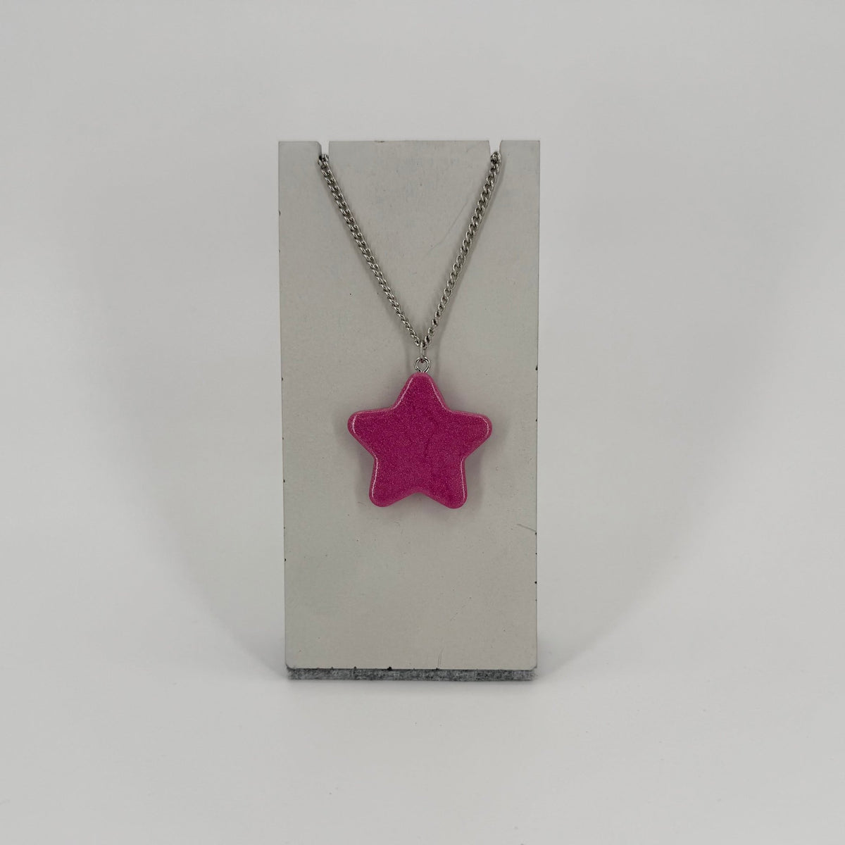 Shimmery Star Pendant Necklace (Solid colors) - Pearl Moon Creations