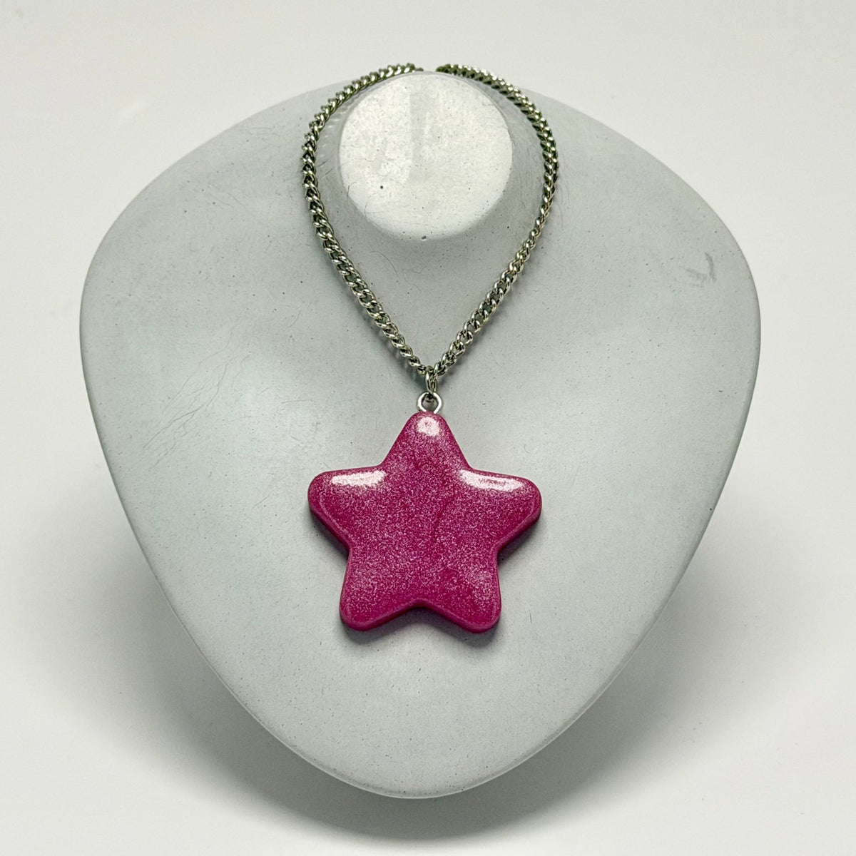 Shimmery Star Pendant Necklace (Solid colors) - Pearl Moon Creations