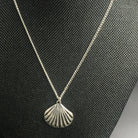Silver Shell Pendant Necklace - Pearl Moon Creations