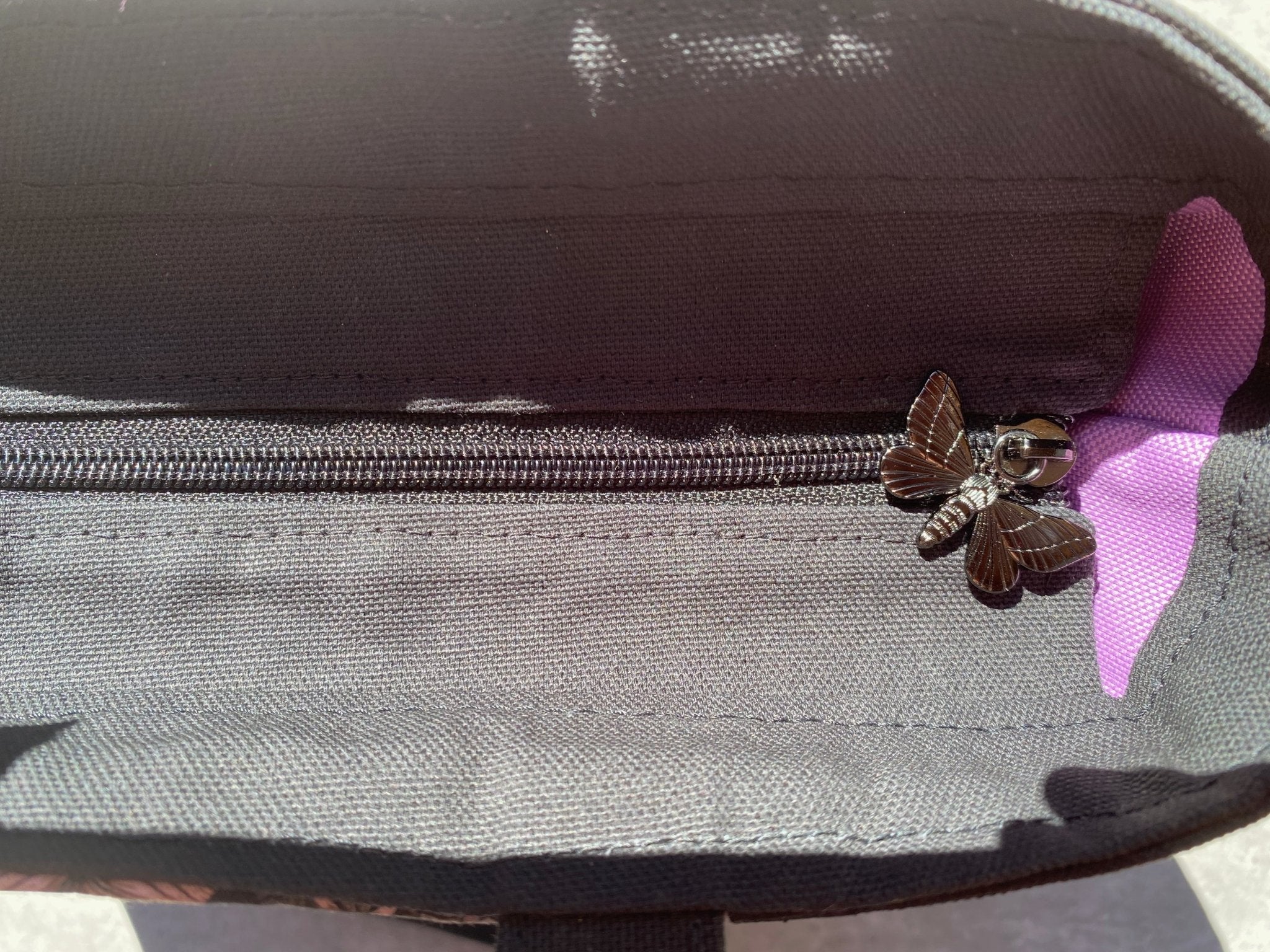 Skull and Moth Pelican Tote - Pearl Moon Creations