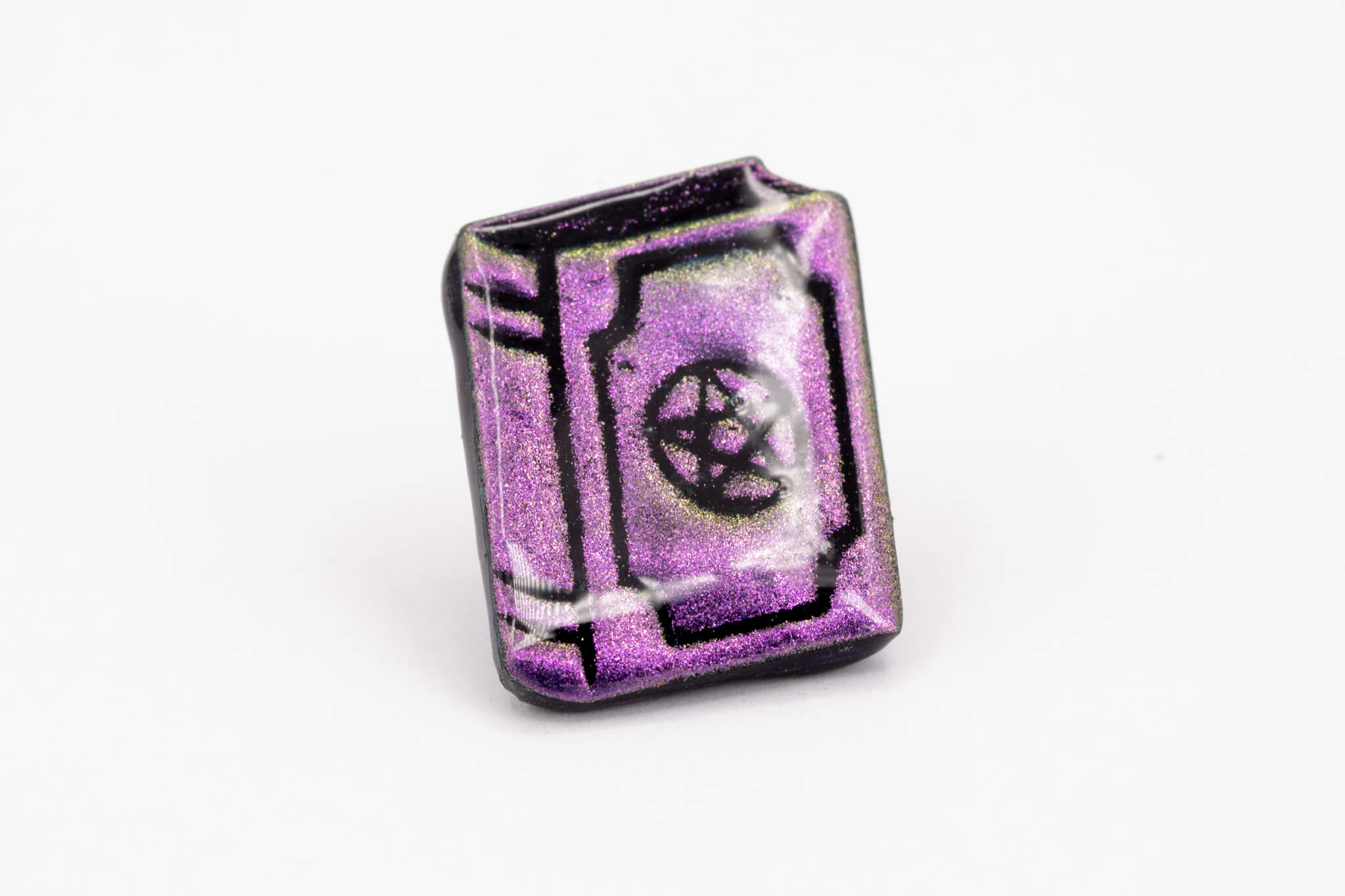 Spell Book Polymer Clay Pin - Pearl Moon Creations