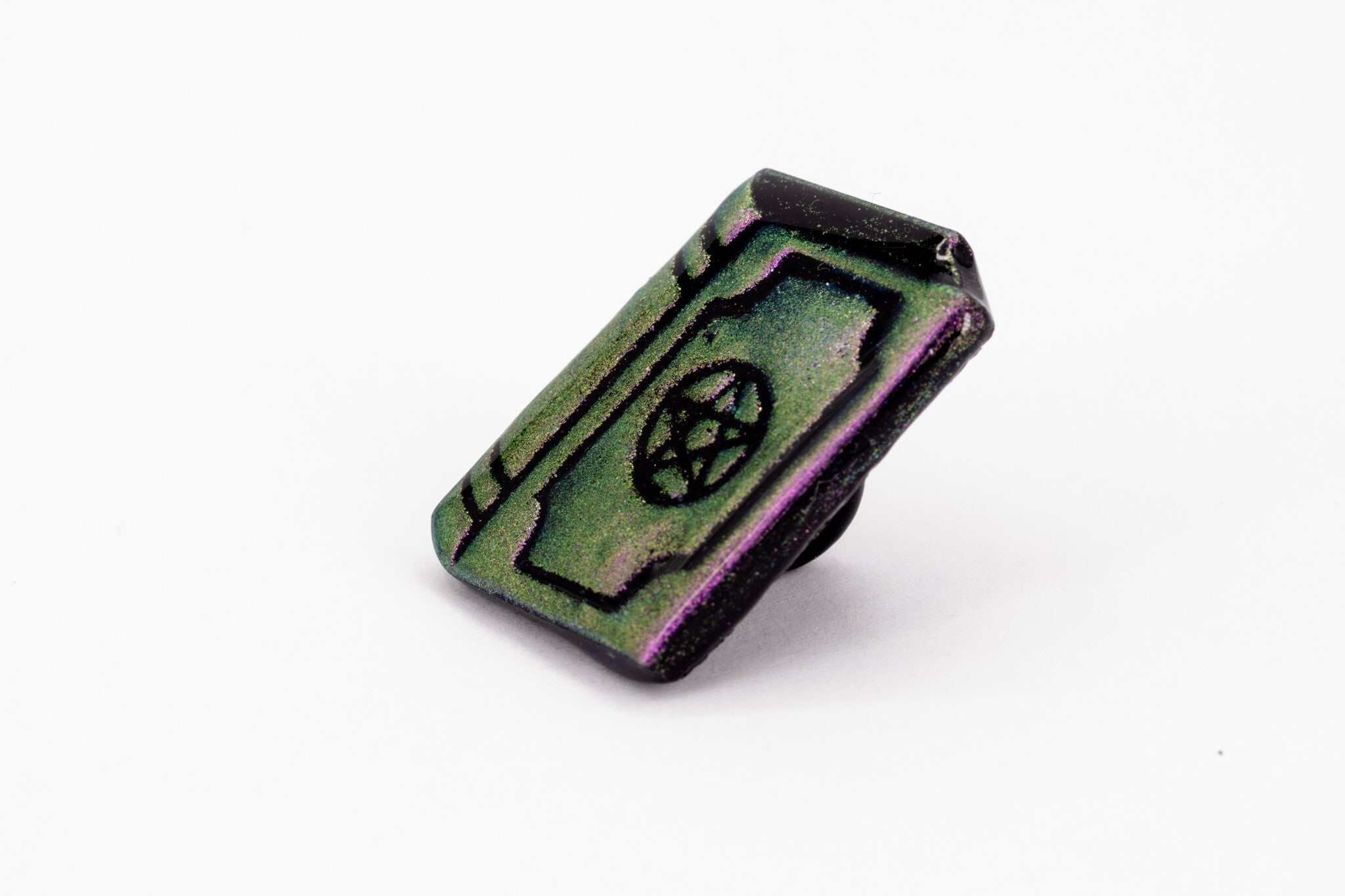 Spell Book Polymer Clay Pin - Pearl Moon Creations