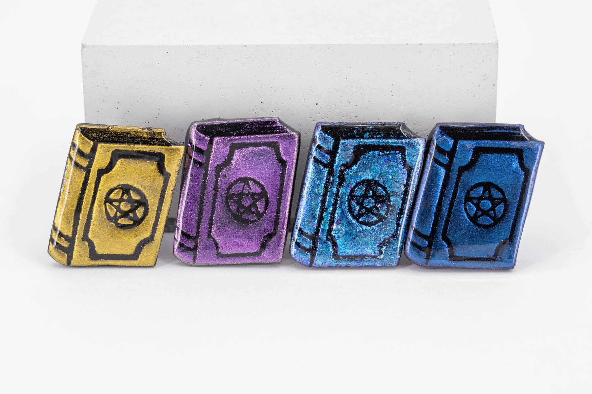 Spell Book Polymer Clay Pin - Pearl Moon Creations