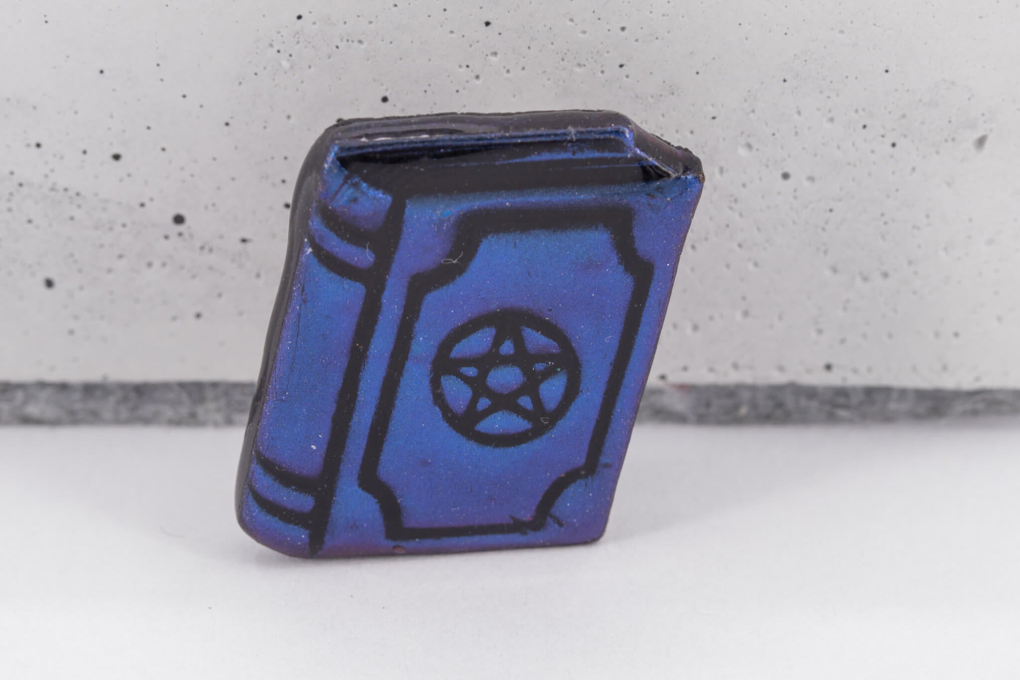 Spell Book Polymer Clay Pin - Pearl Moon Creations