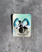 Stonewashed Turquoise Clay Earrings - Pearl Moon Creations