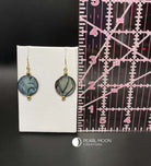 Striped Shell Earrings - Pearl Moon Creations