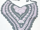 Wanderlust Crochet Bandana Purple and Gray - Pearl Moon Creations