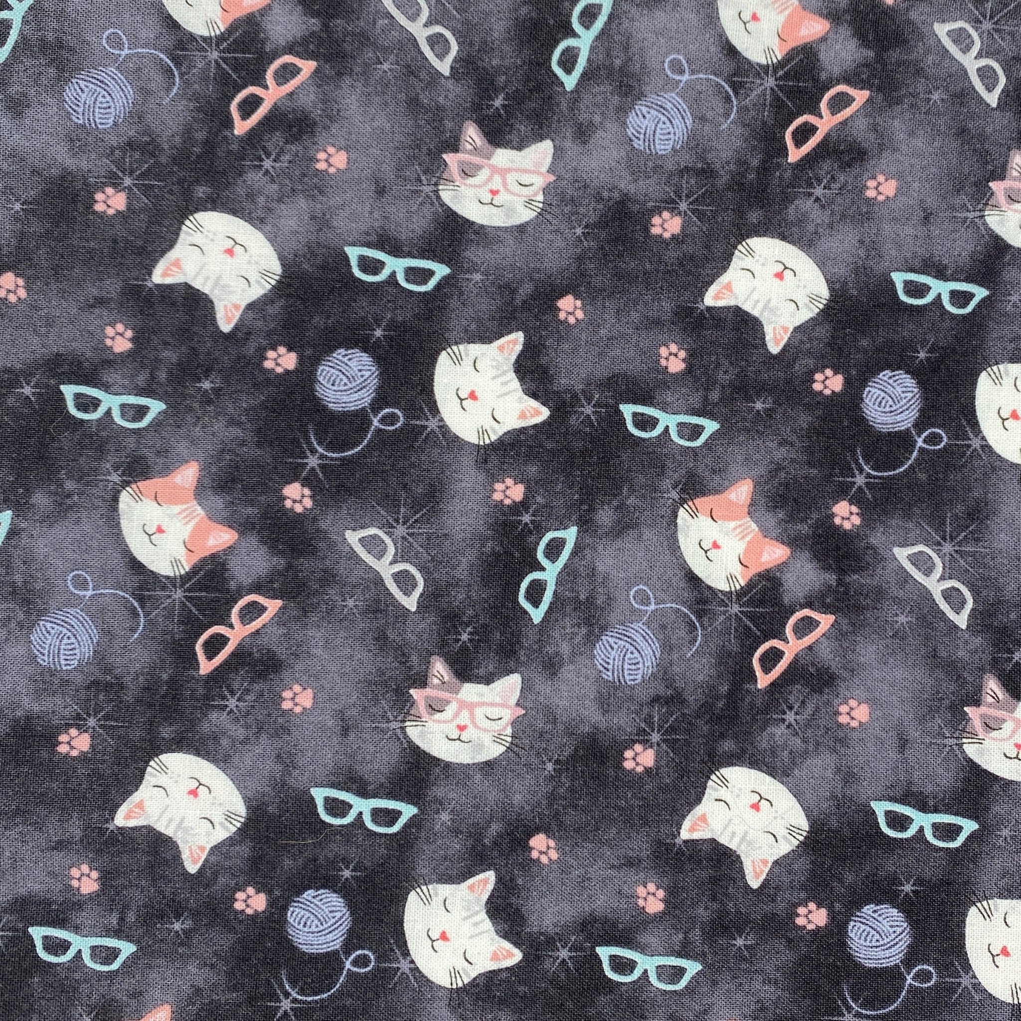 Yarn Cat Fabric - Pearl Moon Creations