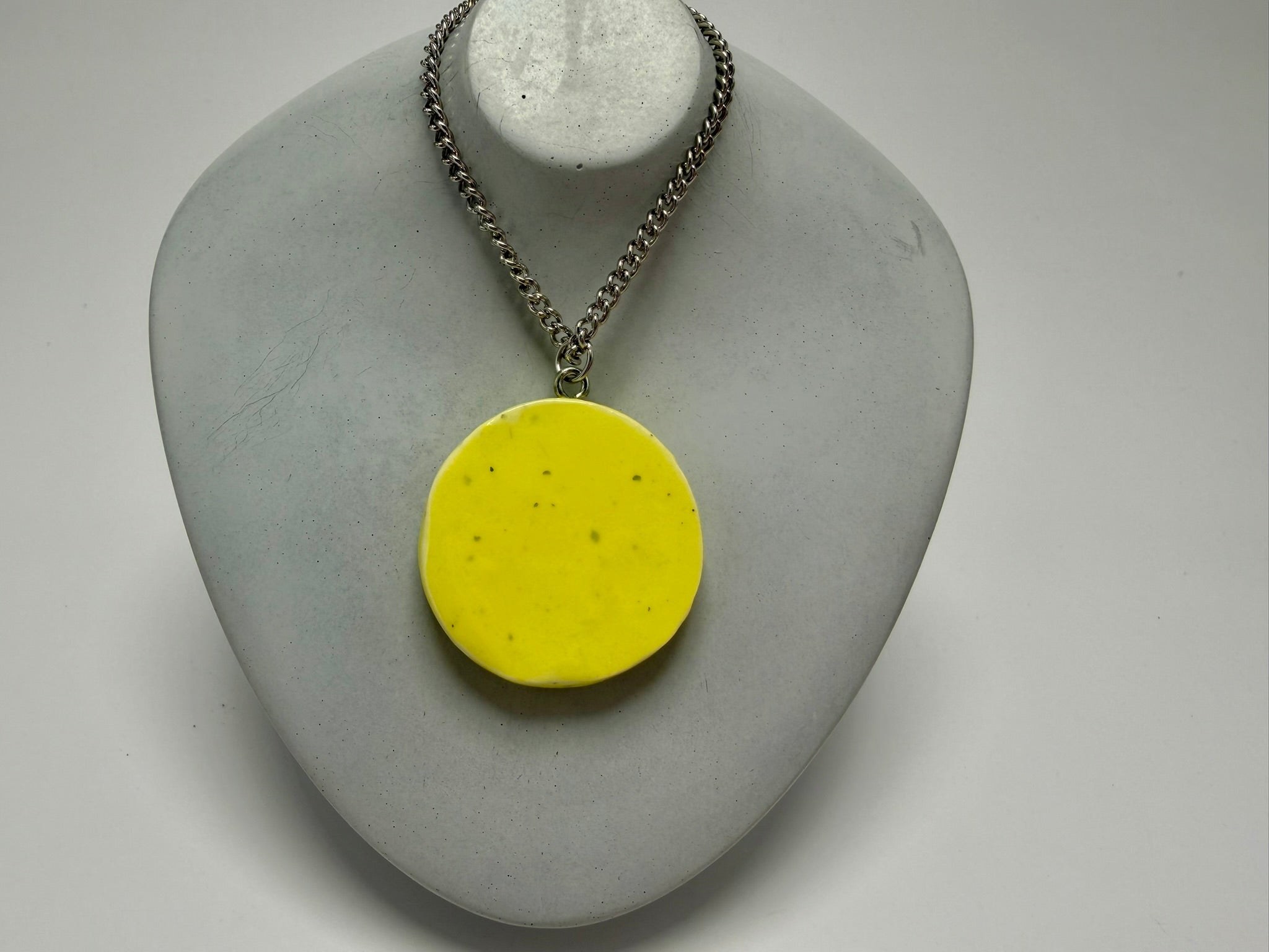 Yellow Sun Pendant Necklace - Pearl Moon Creations