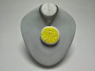 Yellow Wildflower Pendant Necklace - Pearl Moon Creations