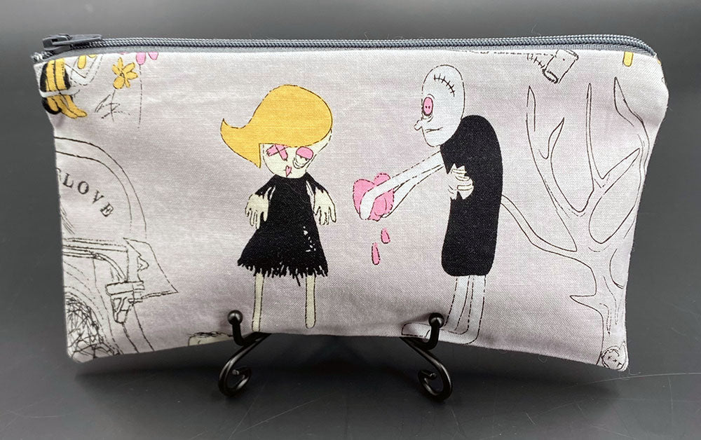 Zombie Love Zipper Pouch - Pearl Moon Creations